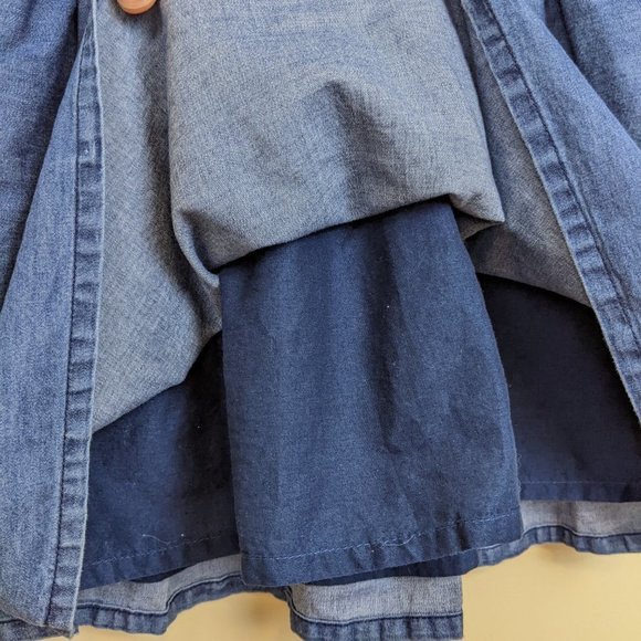 Girls Knit White and Blue Dress with Embroidered bunny and pompom - Picture 9 of 14